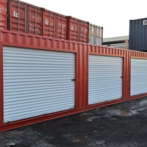 Contenedor de 40 Pies con 3 Puertas Enrollables